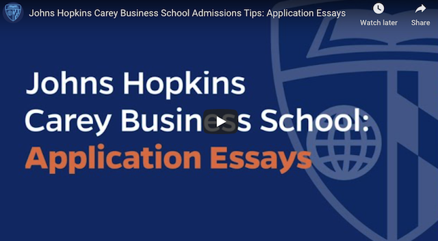 click to watch a video about crafting the best application essay