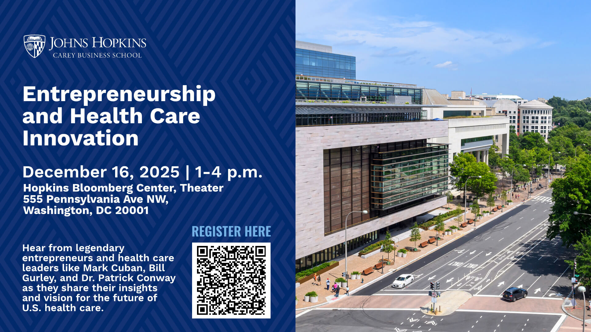 ad with QR code image of Bloomberg center and date is december 16, 2025