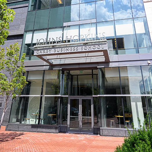 johns hopkins carey business school's Baltimore campus 
