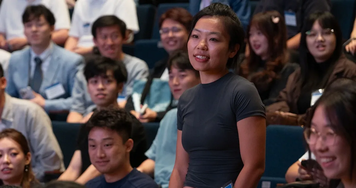 Students actively participating in class
