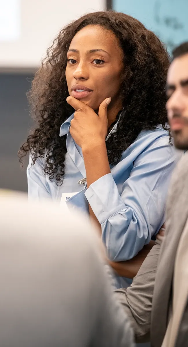 Student in class