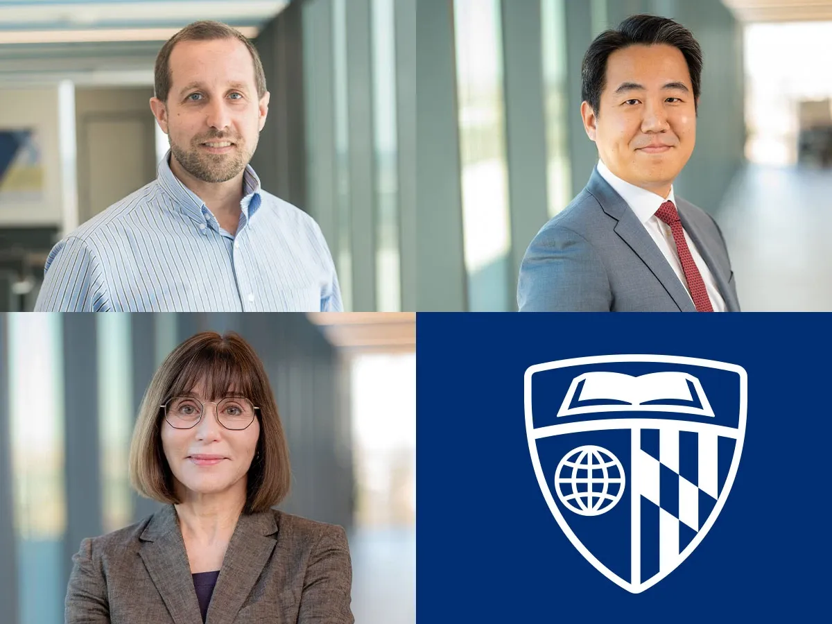 Three faculty portraits