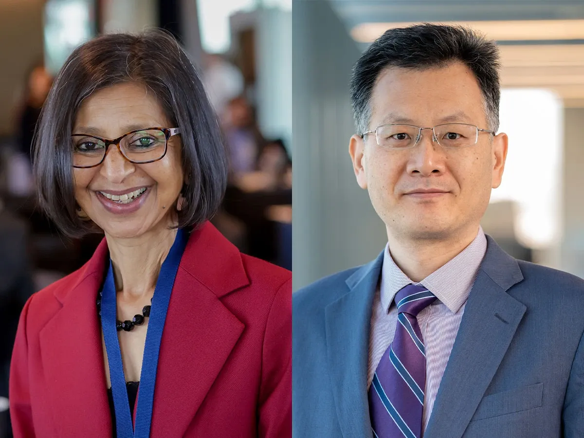 Two faculty portraits
