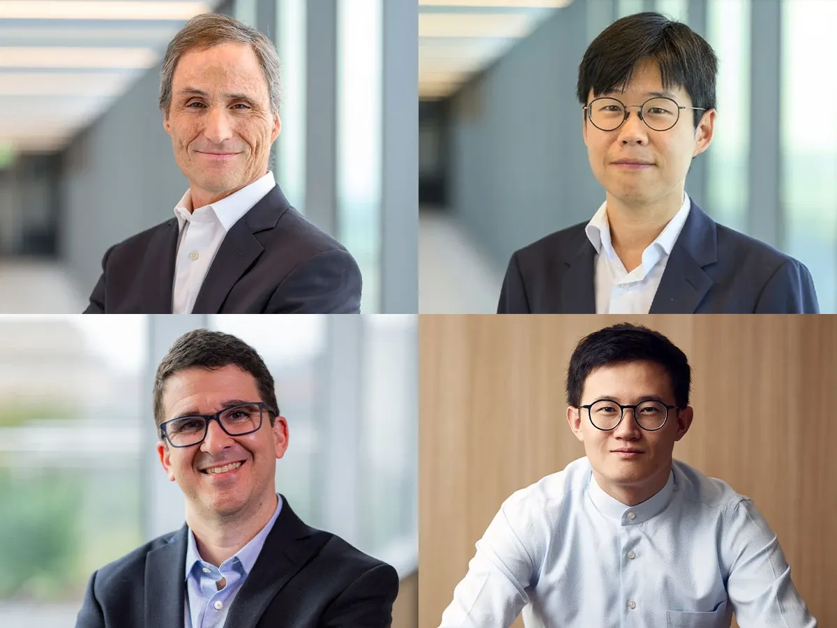 Four alumni portraits