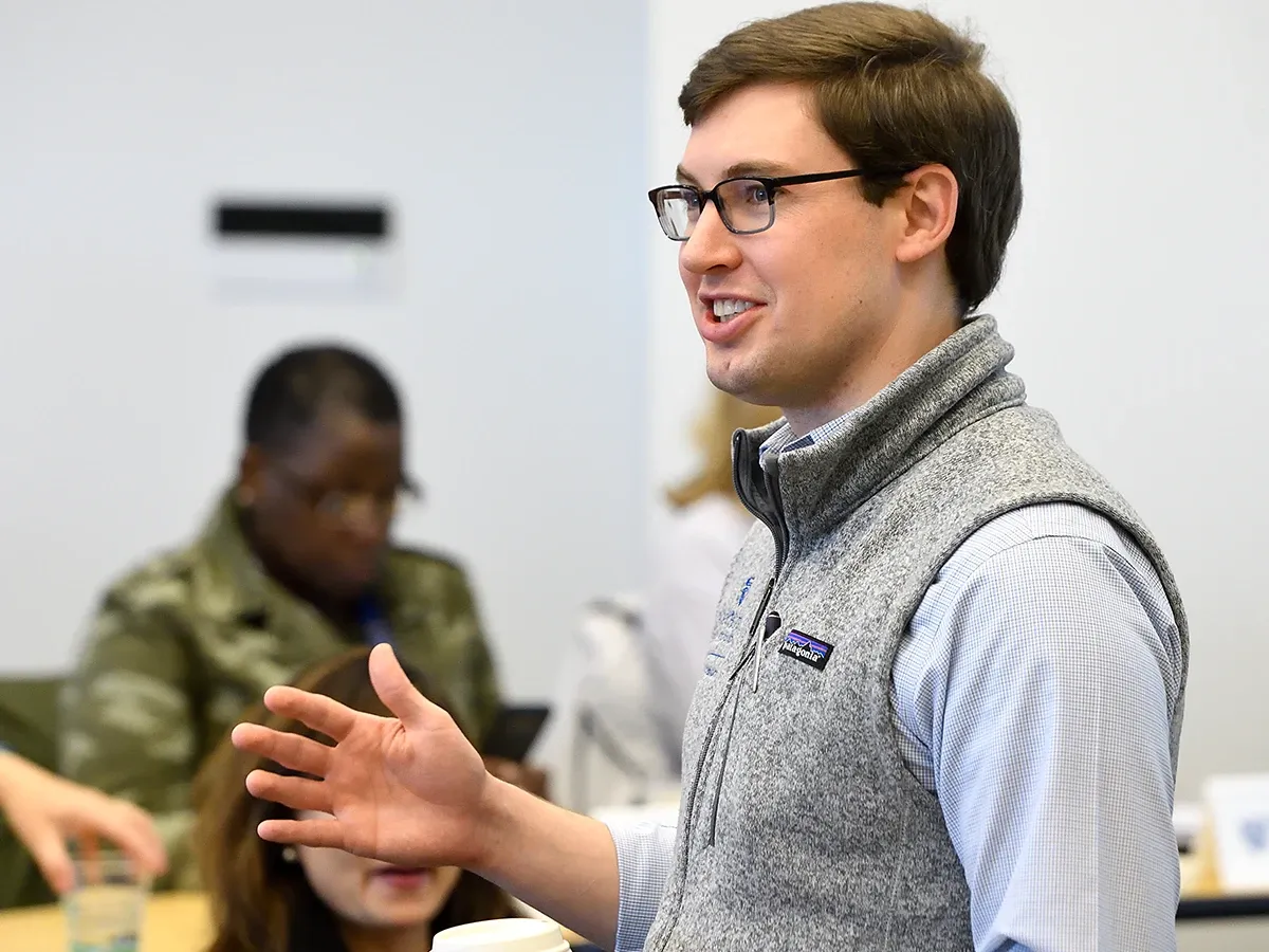 Chris Myers teaching class