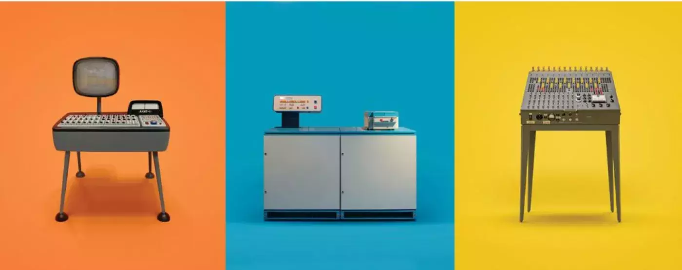 three old computers