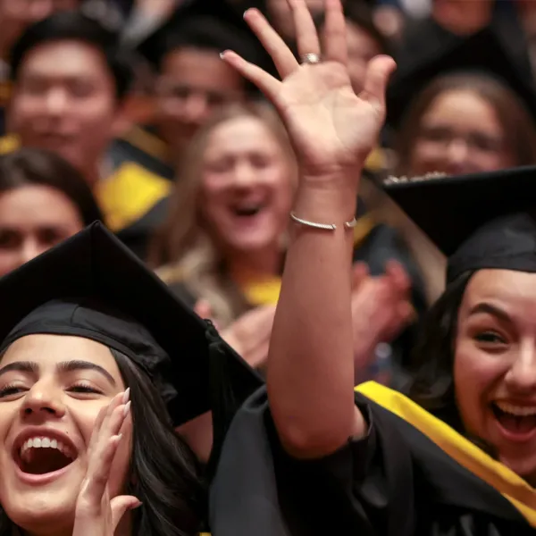 Graduates celebrating